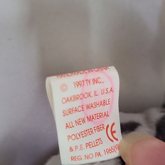 Prance Ty Beanie Baby 1997 vintage plush gray stripe cat - Picture 6 of 9